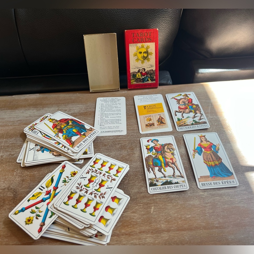 𝓥𝓲𝓷𝓽𝓪𝓰𝓮 𝓣𝓪𝓻𝓸𝓽 𝓒𝓪𝓻𝓭𝓼 1970 1JJ AG MÜLLER + CIE tarot - Picture 7 of 9